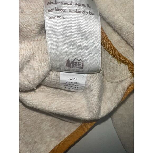 REI Cooperative Oatmeal Embroidered Sweatshirt Pullover - size Large - Picture 5 of 7